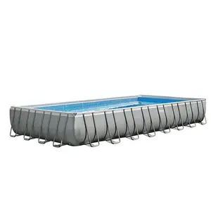 Outdoor Family Inflatable Rectangular Metal Steel new design adult sized inflatable pool for sale