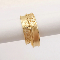 Bagues de Mariage Personnalisées en Or Véritable 18 Carats, Bague de Couple de Luxe, Bijoux en Or Massif 14 Carats de Style Vintage, Personnalisé, Vente en Gros pour Amoureux