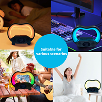 Produits tendance 2024 Nouveautés Réveil multifonctionnel RGB Contrôle par application Haut-parleur Lumière nocturne avec haut-parleur