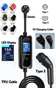 New ZSWinner ST-E207 Replacement GBT Chinese Standard to CEE <b>Plug</b> 7 kW IP55 WiFi/Tuya/APP Electric Vehicle Charging Station - Product Image 5