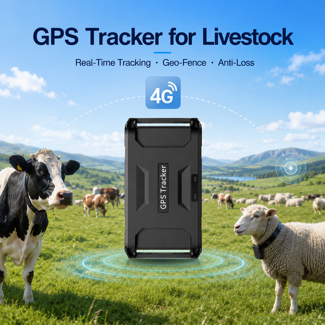 Tank Two Satellite Beidou GPS Livestock Tracker Waterproof Android GPS+WiFi 4G Cattle Sheep Pig Horse Farming 1 Year Battery