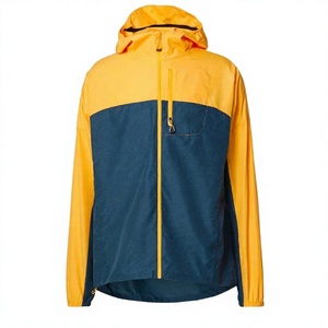 Chaqueta Cortavientos para Hombre, Diseño Color Block, Sin Capucha, Transpirable, Cierre de Cremallera, Bolsillo Frontal, Estilo Casual, para Invierno, Corte Regular - Product Image 2