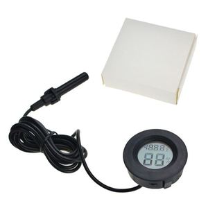 Reptile Thermometer And Hygrometer With Digital Display Round Plastic YS2012 For Pet Habitat Temperature Humidity Monitoring - Product Image 3