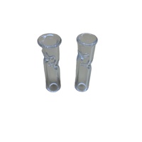Hoge Kwaliteit Ronde Mond Platte Mond Glas Tips Kleurrijke Lange Custom Gekleurde Glazen Filter Tips