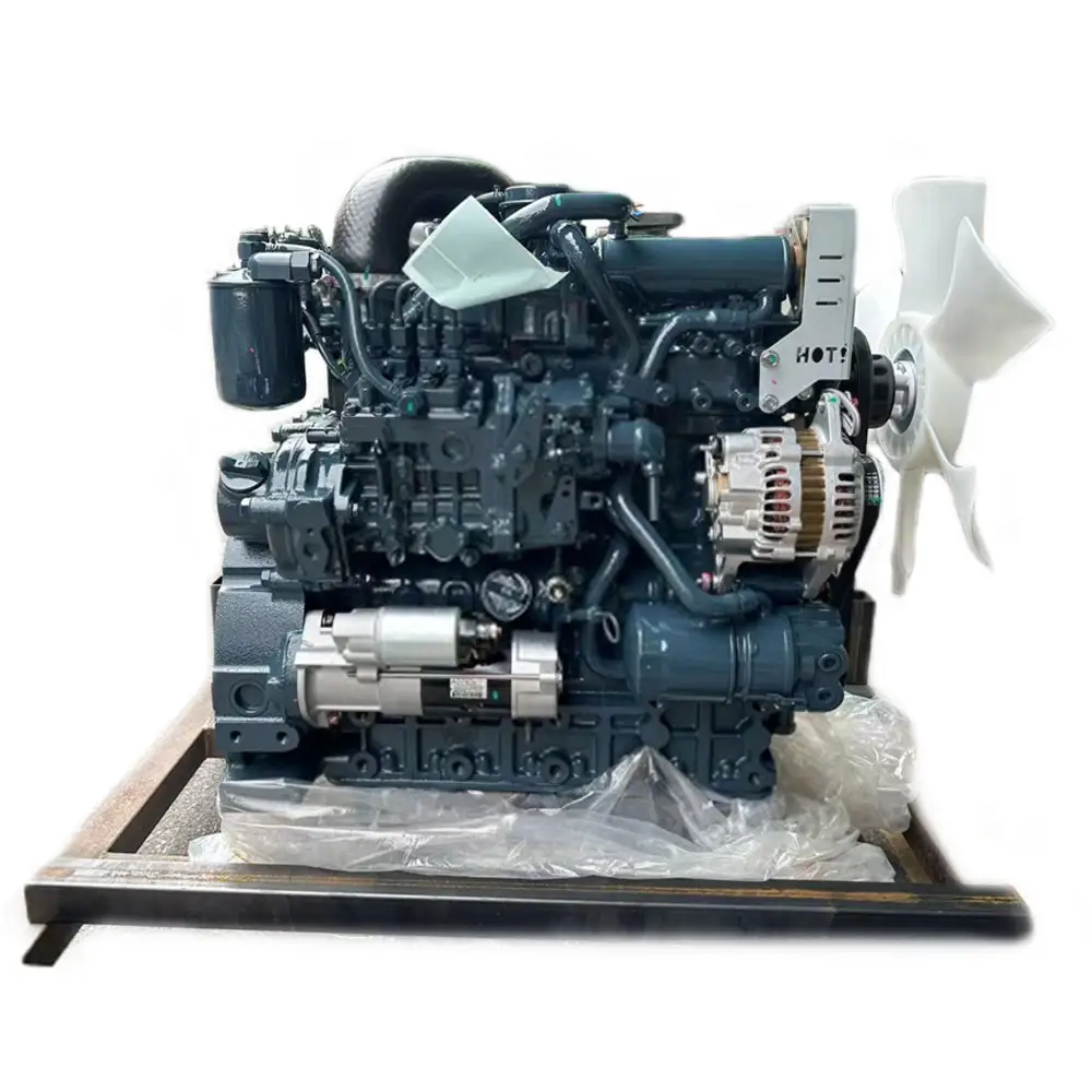 מכירה חמה OEM V3307 מנוע דיזל שלם עם מגדש טורבו עבור חלקי מנוע קובוטה