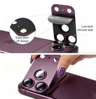 Gpin - Protection d'objectif d'appareil photo tout-en-un pour 18 Pro Max, verre trempé 9H, AR AF HD, film de protection intégral