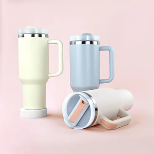 Wholesale <b>Hot</b> Selling Stainless Steel 304 Insulated Travel Mug 40oz Large Capacity Office Car Sports Double Wall Handle Modern - Product Image 4