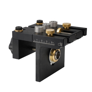 Gabarit de perçage 3-en-1 réglable et durable pour le travail du bois industriel, guide de perçage et perforateur en alliage d'aluminium, personnalisable OEM/ODM - Product Image 5