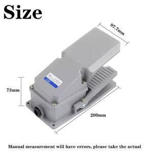 Interruptor de pedal de aluminio LT4 para máquina herramienta, interruptor de pedal para máquina herramienta, contacto plateado - Product Image 2