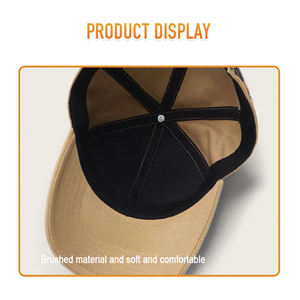 Casquette de baseball Heycap vierge personnalisable 6 panneaux, style sport hip-hop, pour hommes, en rayonne brossée de qualité supérieure - Product Image 4