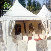 Tente de réception de mariage en pagode arabe pour 100 personnes, auvent extérieur, pergola, carpa