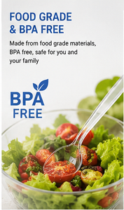 Clear Plastic Disposable <b>Spoon</b> Lightweight Serving <b>Spoon</b> for Party Catering Takeaway - Product Image 4