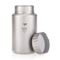 Bouteille d'eau en titane haute capacité 900 ml, cyclisme, camping, alpinisme, large ouverture, sans filetage, légère, bouteille de sport pour boisson