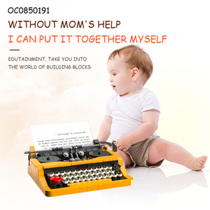 254pcs cơ khí máy đánh chữ nhựa xây dựng nhỏ khối mô hình cho người lớn trẻ em - Product Image 6