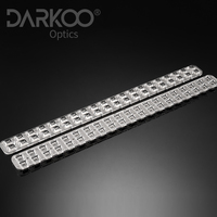 Technologie d'éclairage: Support d'objectif linéaire à angle de faisceau de 90 ° avec lentille circulaire pour luminaire et panneau d'éclairage LED 3535