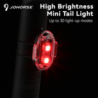 Mini USB Wiederaufladbare LED-Fahrrad-Rückleuchte, Wasserdicht, 30 Modi, Sicherheitswarnung, Fahrradzubehör für MTB und Rennräder, Outdoor-Nutzung