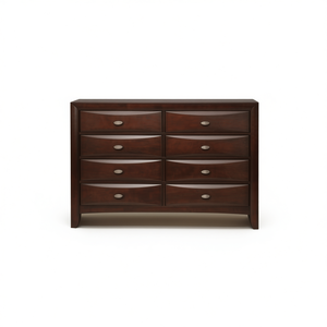 Ireland Espresso Finish <b>Dresser</b> <b>8</b> <b>Drawers</b> Traditional Bedroom Furniture Wood Panel Design Freestanding - Product Image 1