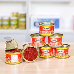 Pasta de Tomate Halal con Sabor Dulce, Enlatada al Vapor, en Envase Tipo Tambor, Conservada en Agua, a Granel, Marca OASIC - Product Image 4