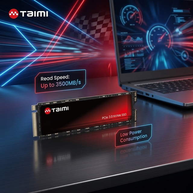 Taimi Extreme Durability M.2 PCIe 3.0 NVMe SSD 512GB Internal Solid State Drive High Reliability for Workstation and Pro PC
