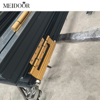 Portes patio pliantes en verre double couche en aluminium Meidoor Meidoor, grandes portes intérieures insonorisées