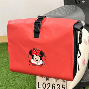 Bolsa de Almacenamiento Trasera Multifuncional con Diseño de Dibujos Animados para Bicicleta, Bolsa Impermeable para Motocicleta, Bolsa para Colgar, Organizador para Casco y Cargador - Product Image 4
