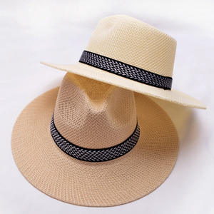 Sombrero de Paja Panamá para Salvavidas, Verano, Pesca, Playa, Surf, Viajes, Ciclismo, Casual, con Impresión de Logotipo Personalizado, Venta al Por Mayor - Product Image 3