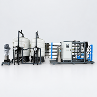 Machine de traitement de l'eau 20T/H pour eau de rivière et eau de lac avec prétraitement + installation de filtration par osmose inverse pour la purification de l'eau de production