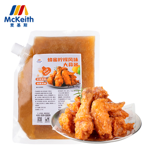 Salsa de Limón y Miel Agridulce con Certificación HALAL, 1 kg, Precio de Fábrica, Venta al por Mayor, Condimento para Pollo Frito, Empaquetado en Bolsa - Product Image 1