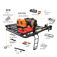 Kit de fixation par boulons de rail latéral SAN HIMA pour plateforme de galerie de toit, accessoires tout-terrain 4x4