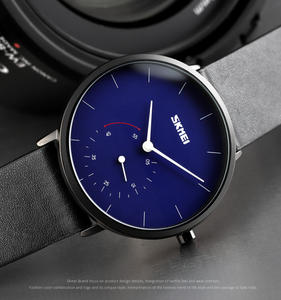 high-quality Custom Own Brand 40mm Small Seconds Dial Business Minimalist <b>Men's</b> <b>Waterproof</b> Leather Wristwatch Quartz Movement - Product Image 3