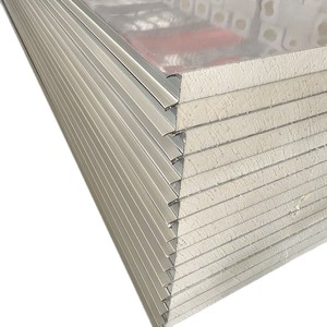 Kim loại hiện đại Polyurethane bọt lạnh lưu trữ phòng cách nhiệt tấm bánh <span class=keywords><strong>sandwich</strong></span> cho kho chống thấm nước chống cháy Tính năng - Product Image 1