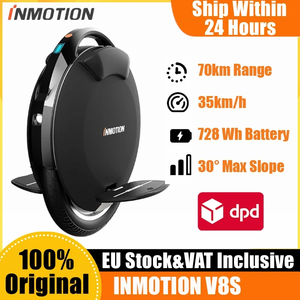 Monociclo Eléctrico EU Stock V8S EUC E-wheel con Batería de 72V 728Wh, Motor de 1000W, Velocidad Máxima de 35km/h, Autonomía de 70km, Autoequilibrio Inteligente, INMOTION V8 - Product Image 2