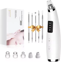 Nettoyeur de pores électrique rechargeable par USB, kit d'extraction des points noirs, outil d'élimination de l'acné, extracteur de points noirs