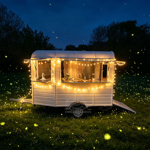 Modern Horse <b>Box</b> With Display Window And Multi Function Layout For Mobile Dining Street Food Cart - Product Image 5