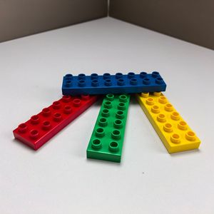 Bán buôn Duplo kích thước lớn kích thước lớn 2x8 gạch lớn một phần khối xây dựng lớn lắp ráp các bộ phận 16 lỗ khối xây dựng baseplate - Product Image 5