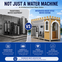 Station d'eau intelligente IoT conteneurisée avec VLLRO breveté, pour un approvisionnement en eau potable sûr et stable