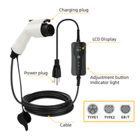 Nouvelle station de recharge de véhicules électriques portable CHUHAN ACT-PAC3.5KW 3.5KW IP55, chargeur de véhicule électrique AC pour usage domestique - Type 1/Type 2/GBT