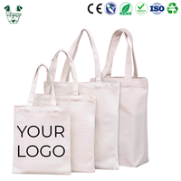 Bolsa de Compras de Lona Reutilizable Ecológica Promocional de Gran Capacidad, Bolsa de Compras de Algodón Personalizada con Publicidad de Marca al por Mayor