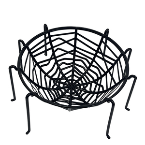 Vente en gros Panier à bonbons Bol à collation pour Halloween Décoration en plastique Panier en toile d'<span class=keywords><strong>araignée</strong></span> - Product Image 6