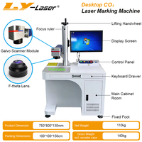 Machine de marquage laser CO2 RF LYLASER, graveur laser au dioxyde de carbone pour le marquage du bois, de l'acrylique, du cuir, du papier et des emballages