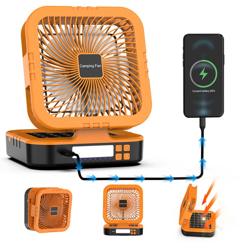 Solar Powered Mechanical 10000mAh Rechargeable Emergency