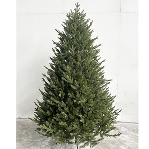 Albero di Natale Bicolore 210cm (7ft) per Mercato Europeo, Completamente Ignifugo 5T 7T in PE Artificiale - Product Image 1