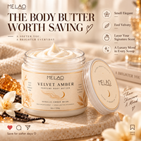 Beurre Corporel Parfumé OEM Vanille Ambre Musc Hydratant Riche Non Gras Après Douche Soin Corporel Parfumé pour Superposition de Parfums