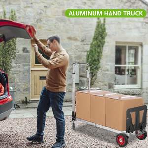 Chariot pliant de chariot de camion de main de camion de main en aluminium résistant avec la roue solide d'anti crevaison - Product Image 3