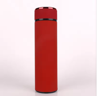 Thermos en acier inoxydable à vide thermique 500 ml Peinture en caoutchouc Thermos Bouteille d'eau de voyage Anti-fuite Facile à nettoyer
