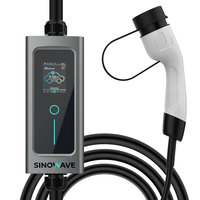 Chargeur EV portable professionnel 7KW 32A Type 2, étanche IP65, avec écran de 1,8 pouce et coque ABS, plug-and-play pour usage domestique