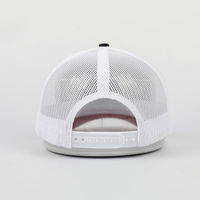 Casquettes Trucker OEM en gros personnalisées pour hommes, 5 panneaux, en sergé de coton de haute qualité, bicolores, avec logo tissé et fermeture snapback