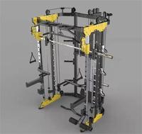 Equipo de fitness deportivo pecho mosca remo cuclillas estante multifuncional gimnasio Smith máquina