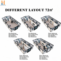 Rumah Modular Ekspansiabel Mobile 20ft 30ft 40ft untuk Kamp Kerja Terpencil