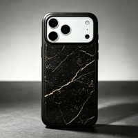 Étui en cuir de haute qualité R9 pour iPhone 17/18 Pro Max – Coque arrière personnalisée en cuir pour téléphone